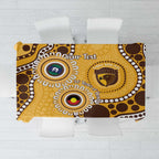 Hawthorn NAIDOC 2026 Personalised Tablecloth 50 Years of Deadly Aboriginal Art