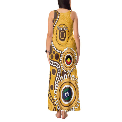 Hawthorn NAIDOC 2026 Personalised Tank Maxi Dress 50 Years of Deadly Aboriginal Art