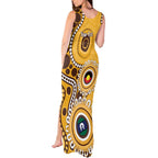 Hawthorn NAIDOC 2026 Personalised Tank Maxi Dress 50 Years of Deadly Aboriginal Art