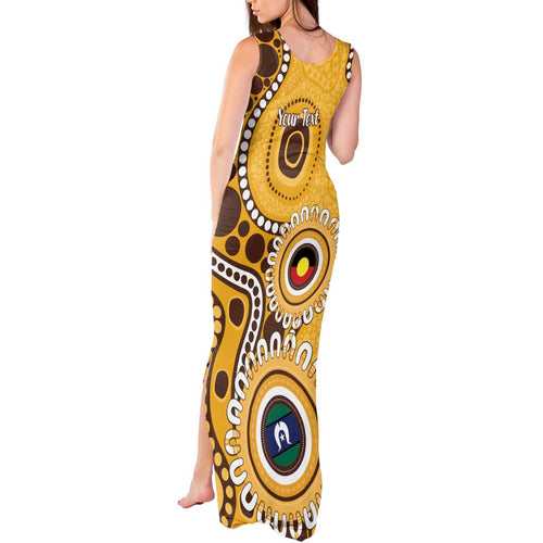 Hawthorn NAIDOC 2026 Personalised Tank Maxi Dress 50 Years of Deadly Aboriginal Art