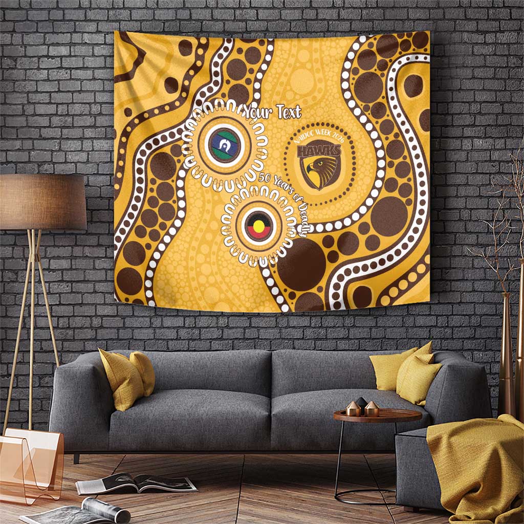 Hawthorn NAIDOC 2026 Personalised Tapestry 50 Years of Deadly Aboriginal Art