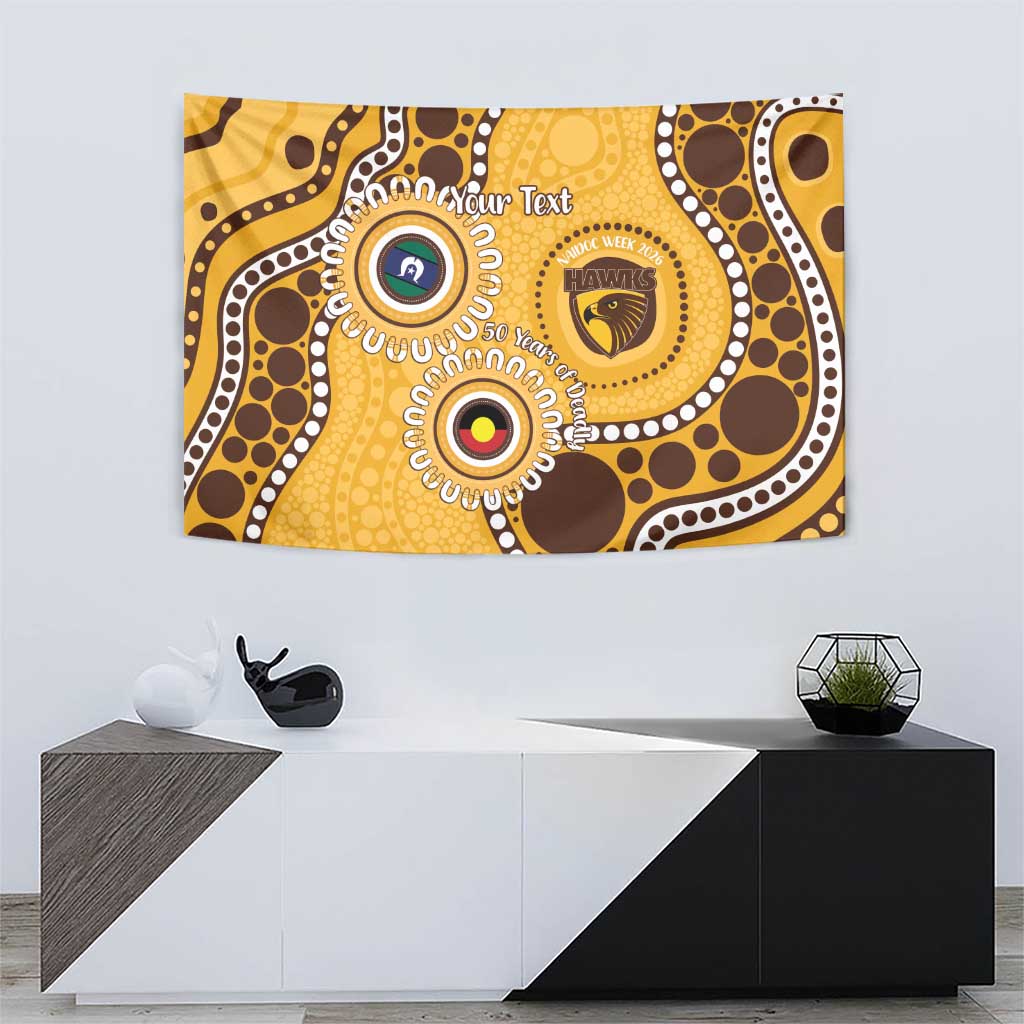 Hawthorn NAIDOC 2026 Personalised Tapestry 50 Years of Deadly Aboriginal Art
