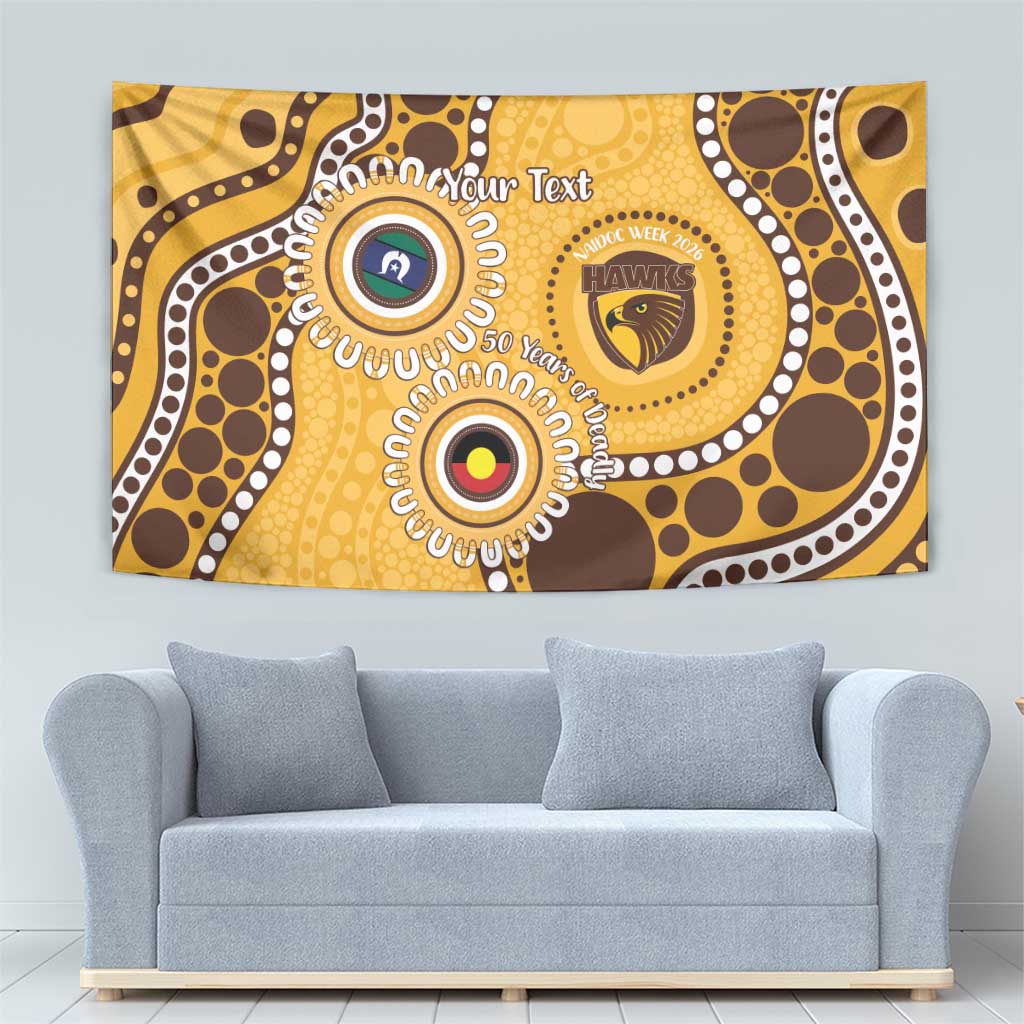 Hawthorn NAIDOC 2026 Personalised Tapestry 50 Years of Deadly Aboriginal Art