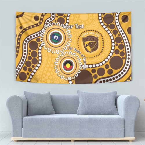 Hawthorn NAIDOC 2026 Personalised Tapestry 50 Years of Deadly Aboriginal Art