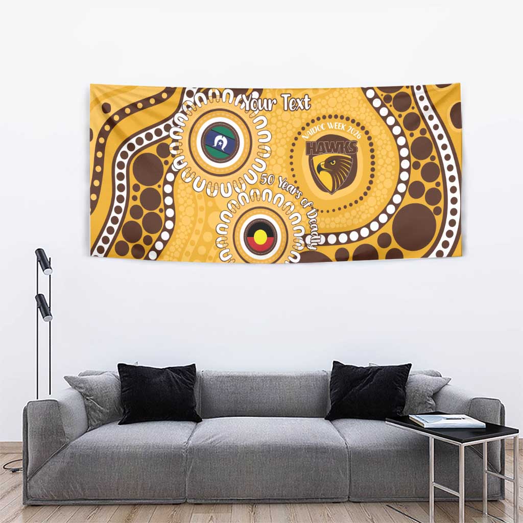 Hawthorn NAIDOC 2026 Personalised Tapestry 50 Years of Deadly Aboriginal Art