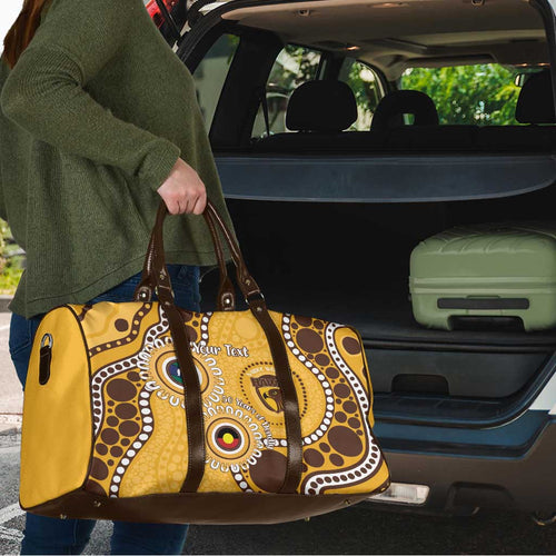 Hawthorn NAIDOC 2026 Personalised Travel Bag 50 Years of Deadly Aboriginal Art
