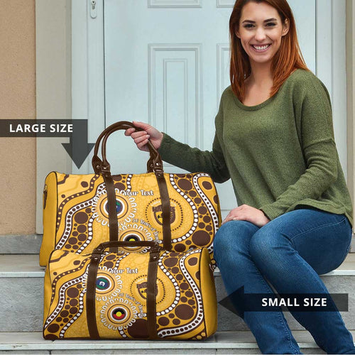 Hawthorn NAIDOC 2026 Personalised Travel Bag 50 Years of Deadly Aboriginal Art