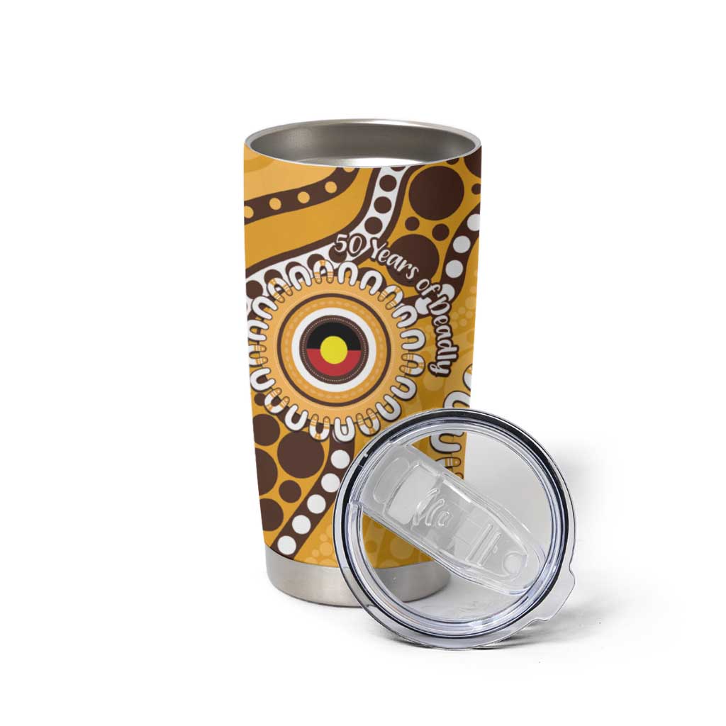 Hawthorn NAIDOC 2026 Personalised Tumbler Cup 50 Years of Deadly Aboriginal Art