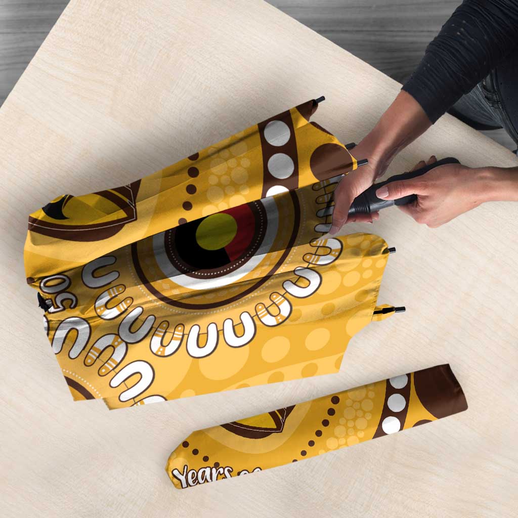 Hawthorn NAIDOC 2026 Personalised Umbrella 50 Years of Deadly Aboriginal Art