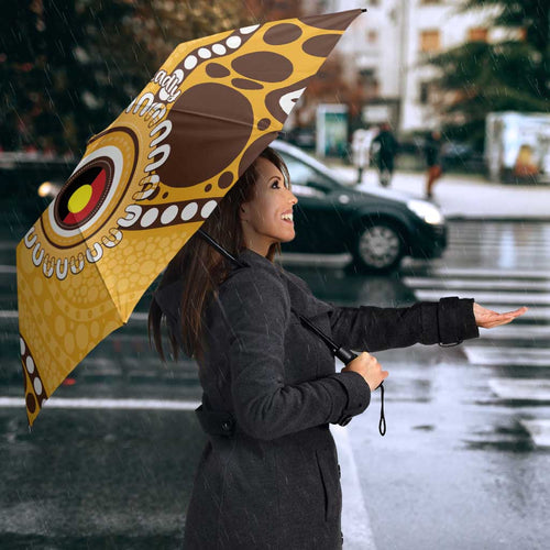 Hawthorn NAIDOC 2026 Personalised Umbrella 50 Years of Deadly Aboriginal Art