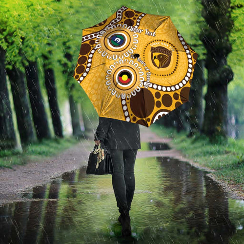 Hawthorn NAIDOC 2026 Personalised Umbrella 50 Years of Deadly Aboriginal Art