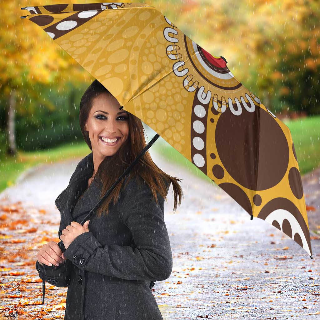 Hawthorn NAIDOC 2026 Personalised Umbrella 50 Years of Deadly Aboriginal Art