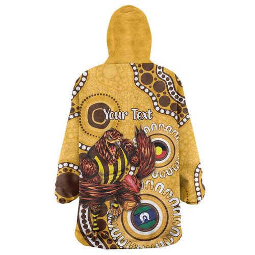 Hawthorn NAIDOC 2026 Personalised Wearable Blanket Hoodie 50 Years of Deadly Aboriginal Art
