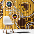 Hawthorn NAIDOC 2026 Personalised Window Curtain 50 Years of Deadly Aboriginal Art