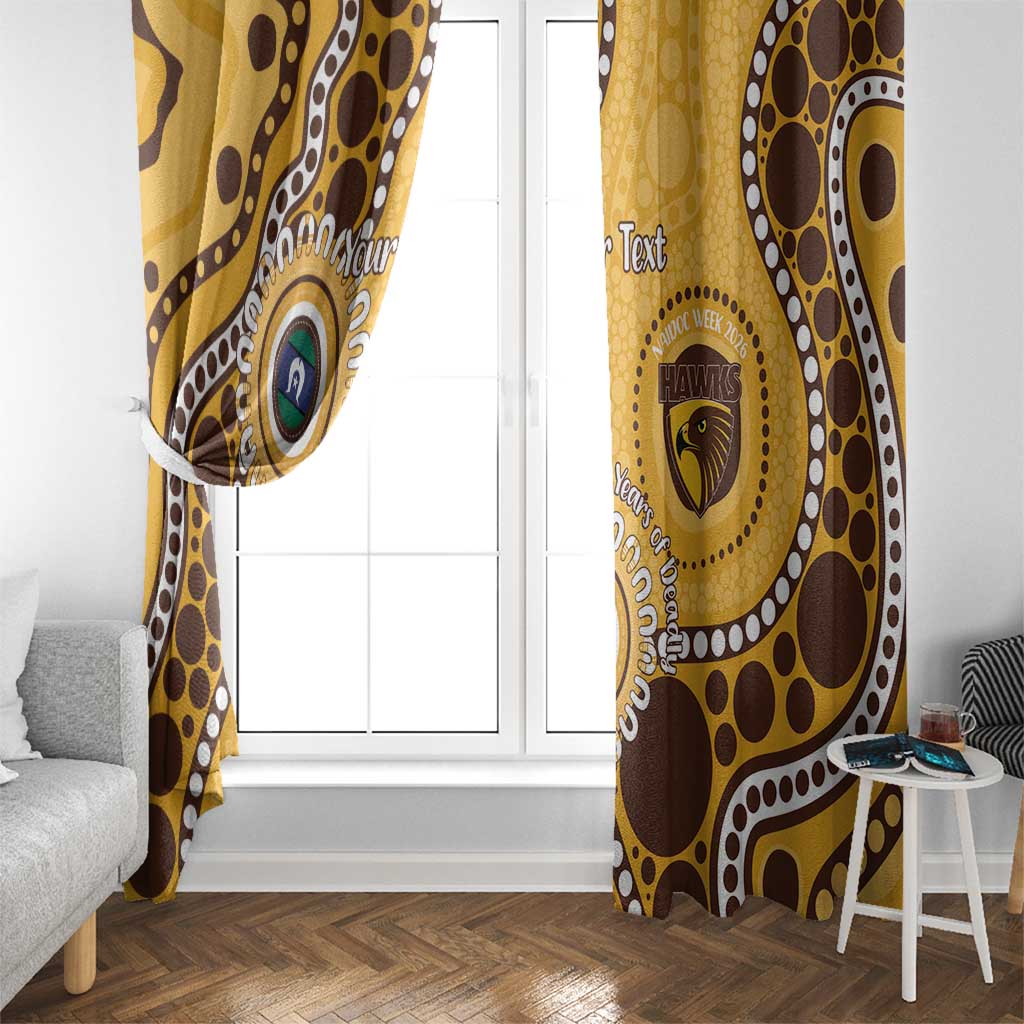 Hawthorn NAIDOC 2026 Personalised Window Curtain 50 Years of Deadly Aboriginal Art