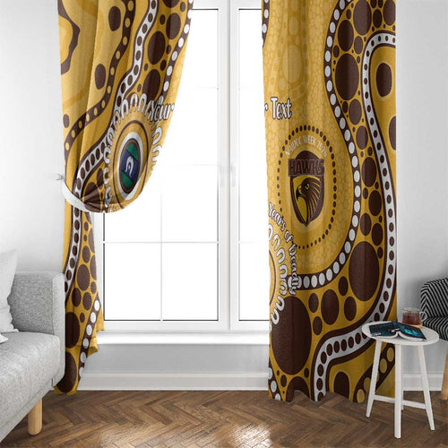 Hawthorn NAIDOC 2026 Personalised Window Curtain 50 Years of Deadly Aboriginal Art