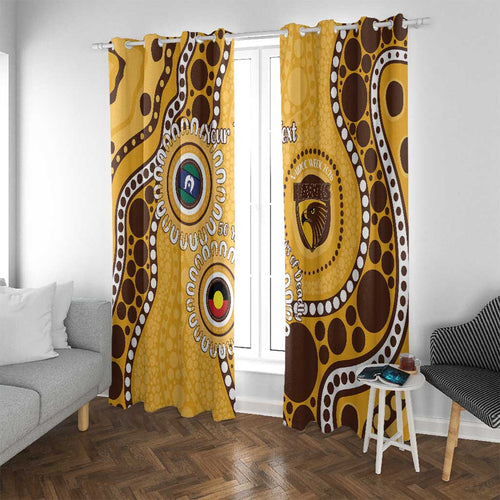 Hawthorn NAIDOC 2026 Personalised Window Curtain 50 Years of Deadly Aboriginal Art