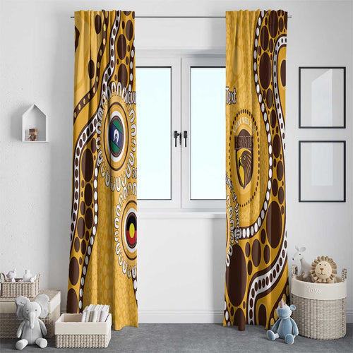 Hawthorn NAIDOC 2026 Personalised Window Curtain 50 Years of Deadly Aboriginal Art