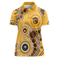 Hawthorn NAIDOC 2026 Personalised Women Polo Shirt 50 Years of Deadly Aboriginal Art