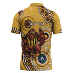 Hawthorn NAIDOC 2026 Personalised Zipper Polo Shirt 50 Years of Deadly Aboriginal Art