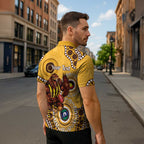 Hawthorn NAIDOC 2026 Personalised Zipper Polo Shirt 50 Years of Deadly Aboriginal Art