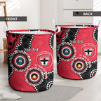 St Kilda NAIDOC 2026 Personalised Laundry Basket 50 Years of Deadly Aboriginal Art