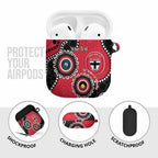 St Kilda NAIDOC 2026 Personalised AirPods Case 50 Years of Deadly Aboriginal Art
