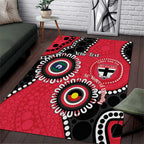 St Kilda NAIDOC 2026 Personalised Area Rug 50 Years of Deadly Aboriginal Art