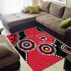 St Kilda NAIDOC 2026 Personalised Area Rug 50 Years of Deadly Aboriginal Art