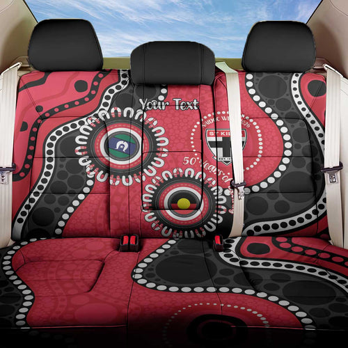 St Kilda NAIDOC 2026 Personalised Back Car Seat Cover 50 Years of Deadly Aboriginal Art