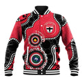 St Kilda NAIDOC 2026 Personalised Baseball Jacket 50 Years of Deadly Aboriginal Art