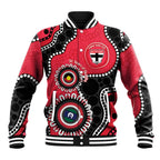 St Kilda NAIDOC 2026 Personalised Baseball Jacket 50 Years of Deadly Aboriginal Art
