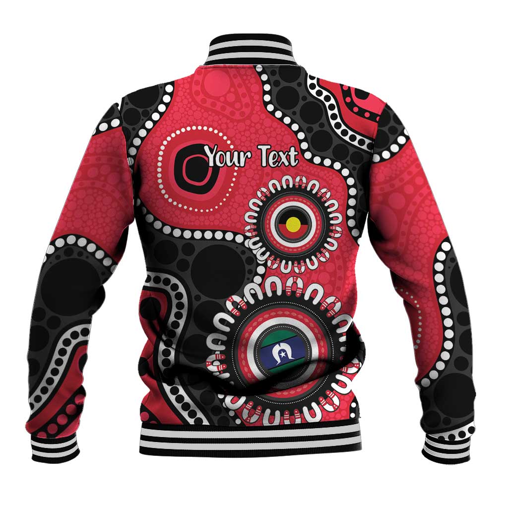 St Kilda NAIDOC 2026 Personalised Baseball Jacket 50 Years of Deadly Aboriginal Art