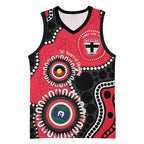 St Kilda NAIDOC 2026 Personalised Basketball Jersey 50 Years of Deadly Aboriginal Art