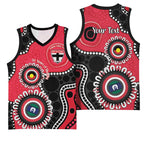 St Kilda NAIDOC 2026 Personalised Basketball Jersey 50 Years of Deadly Aboriginal Art
