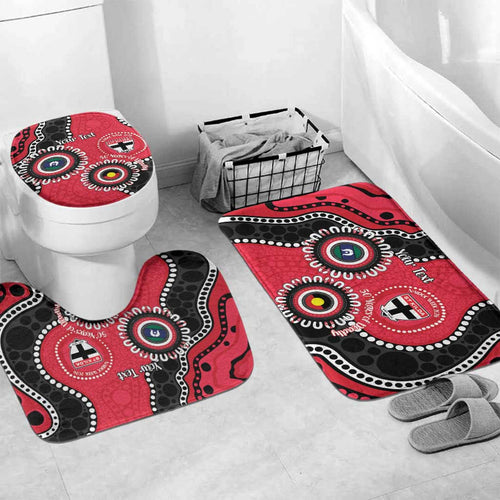 St Kilda NAIDOC 2026 Personalised Bathroom Set 50 Years of Deadly Aboriginal Art