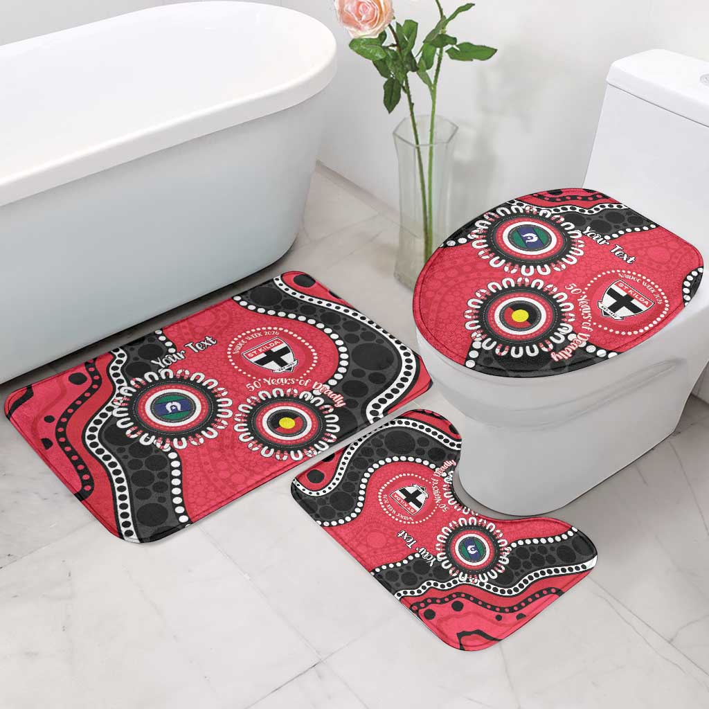 St Kilda NAIDOC 2026 Personalised Bathroom Set 50 Years of Deadly Aboriginal Art