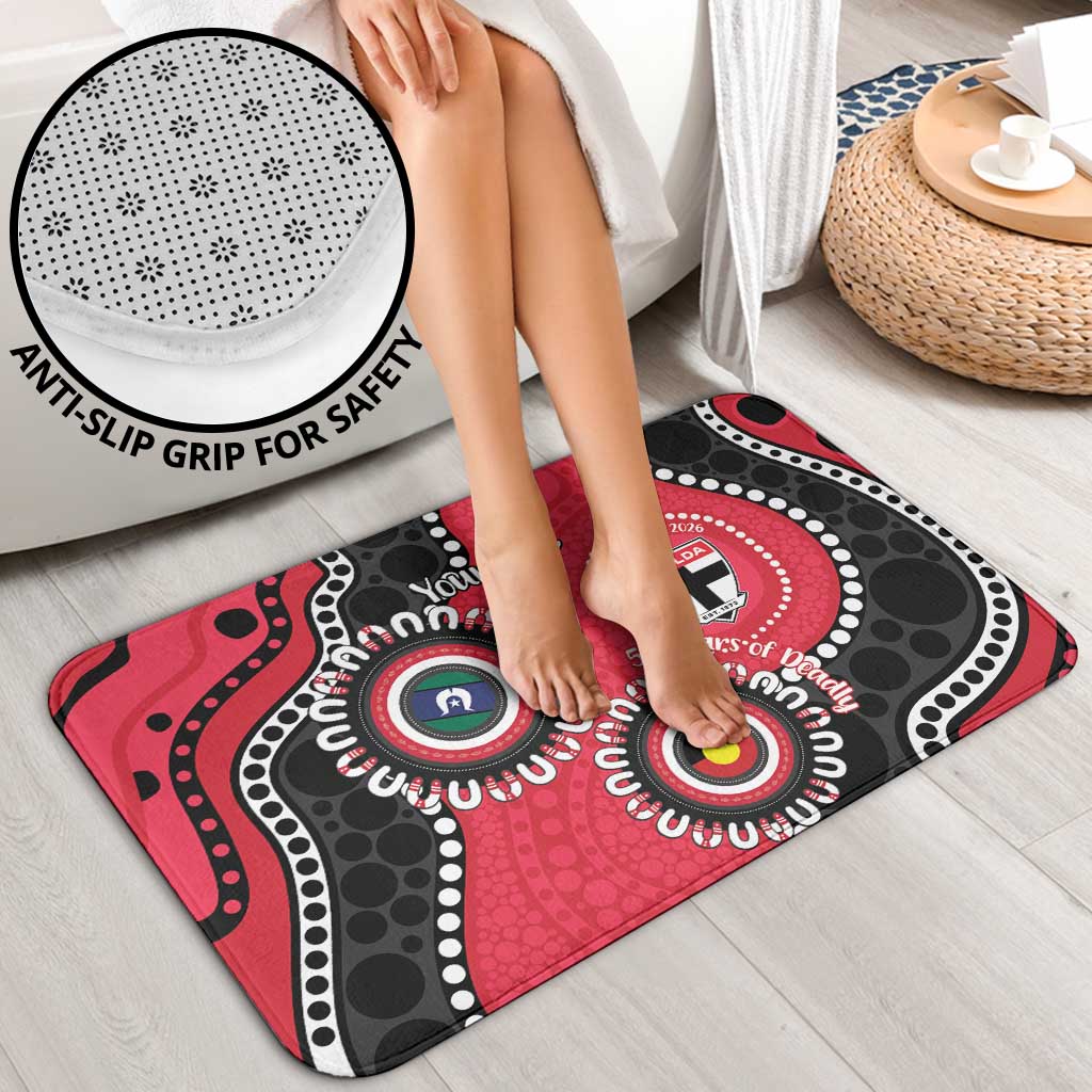 St Kilda NAIDOC 2026 Personalised Bathroom Set 50 Years of Deadly Aboriginal Art