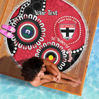 St Kilda NAIDOC 2026 Personalised Beach Blanket 50 Years of Deadly Aboriginal Art