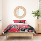 St Kilda NAIDOC 2026 Personalised Bedding Set 50 Years of Deadly Aboriginal Art