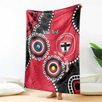 St Kilda NAIDOC 2026 Personalised Blanket 50 Years of Deadly Aboriginal Art