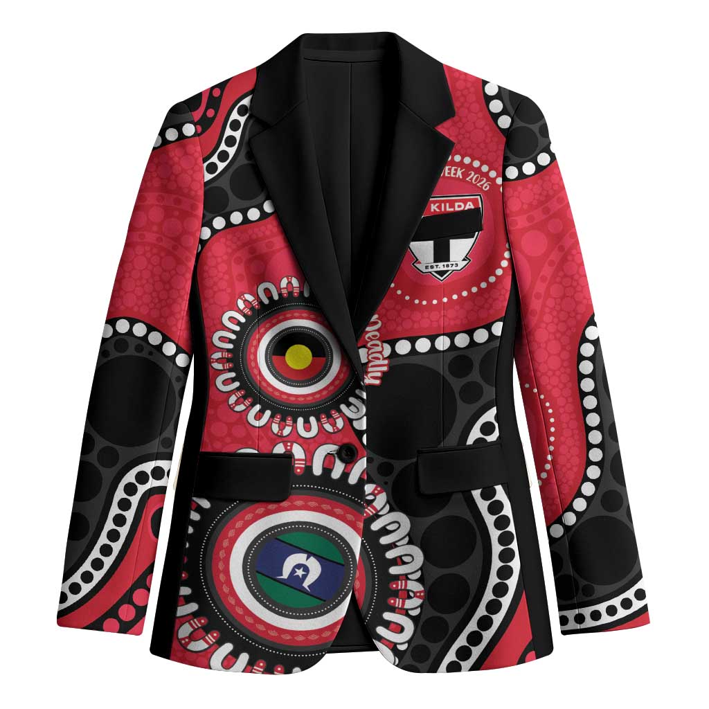 St Kilda NAIDOC 2026 Personalised Blazer 50 Years of Deadly Aboriginal Art