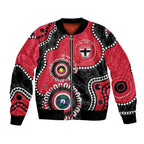 St Kilda NAIDOC 2026 Personalised Bomber Jacket 50 Years of Deadly Aboriginal Art