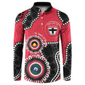 St Kilda NAIDOC 2026 Personalised Button Sweatshirt 50 Years of Deadly Aboriginal Art