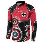 St Kilda NAIDOC 2026 Personalised Button Sweatshirt 50 Years of Deadly Aboriginal Art