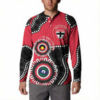 St Kilda NAIDOC 2026 Personalised Button Sweatshirt 50 Years of Deadly Aboriginal Art