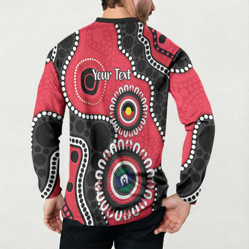 St Kilda NAIDOC 2026 Personalised Button Sweatshirt 50 Years of Deadly Aboriginal Art