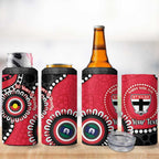 St Kilda NAIDOC 2026 Personalised 4 in 1 Can Cooler Tumbler 50 Years of Deadly Aboriginal Art