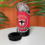 St Kilda NAIDOC 2026 Personalised 4 in 1 Can Cooler Tumbler 50 Years of Deadly Aboriginal Art