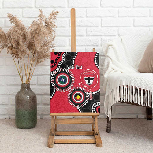 St Kilda NAIDOC 2026 Personalised Canvas Wall Art 50 Years of Deadly Aboriginal Art